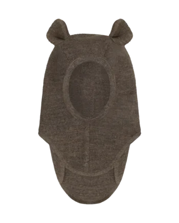 Huttelihut Uld Rib Elefanthue    øre Brown Melange 50