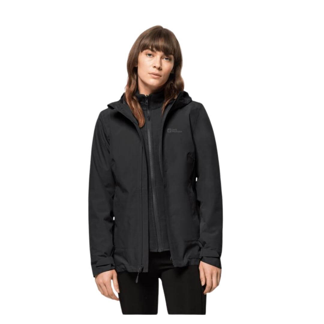 Jakke Til Dame Jack Wolfskin Moonrise -in- Jkt Sort