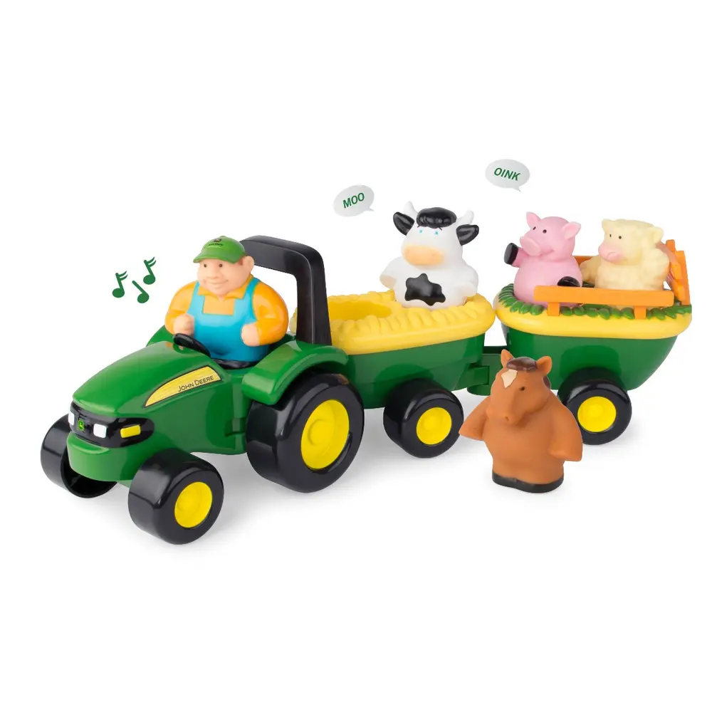 John Deere Køretur   Hestevogn Med Dyrelyde