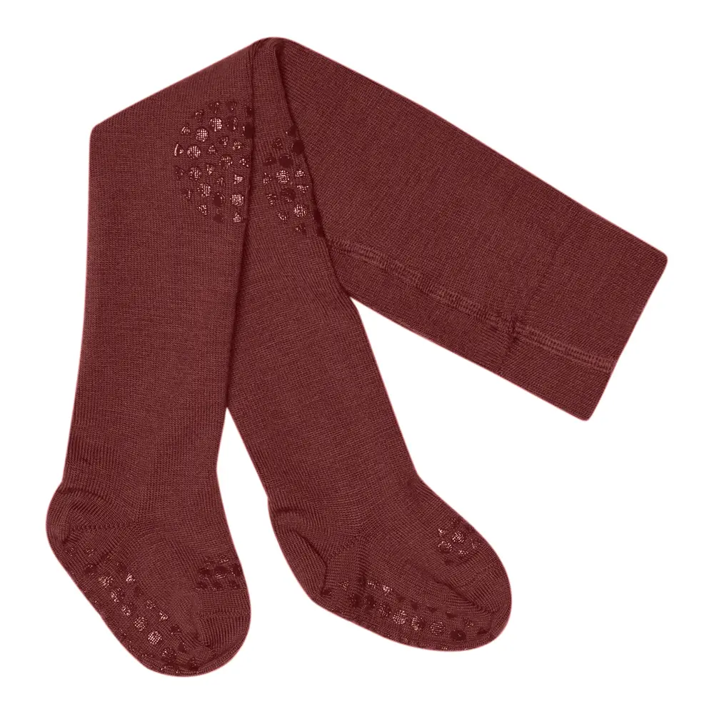Kravle Strømpebukser Uld Grape Skin 12-18 Mdr