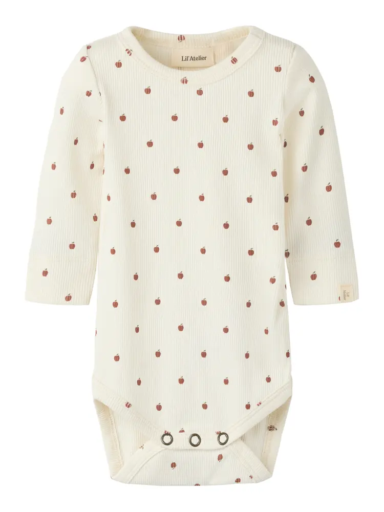 Lil  Atelier Gago Kim Slim Langærmet Body Turtledove 68