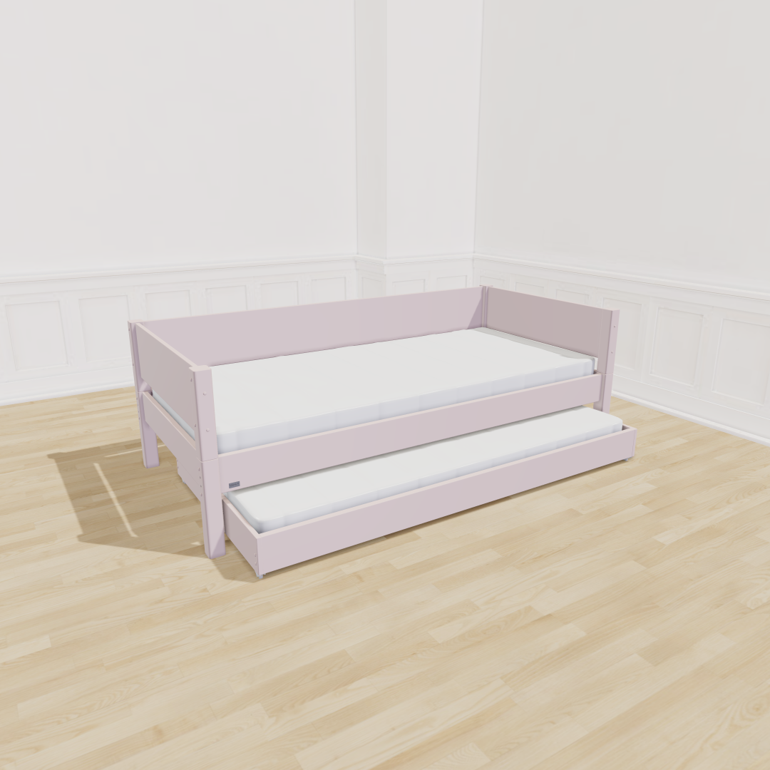 Manis-  Liv Børneseng Med Gæsteseng 90x200 Natural Rose
