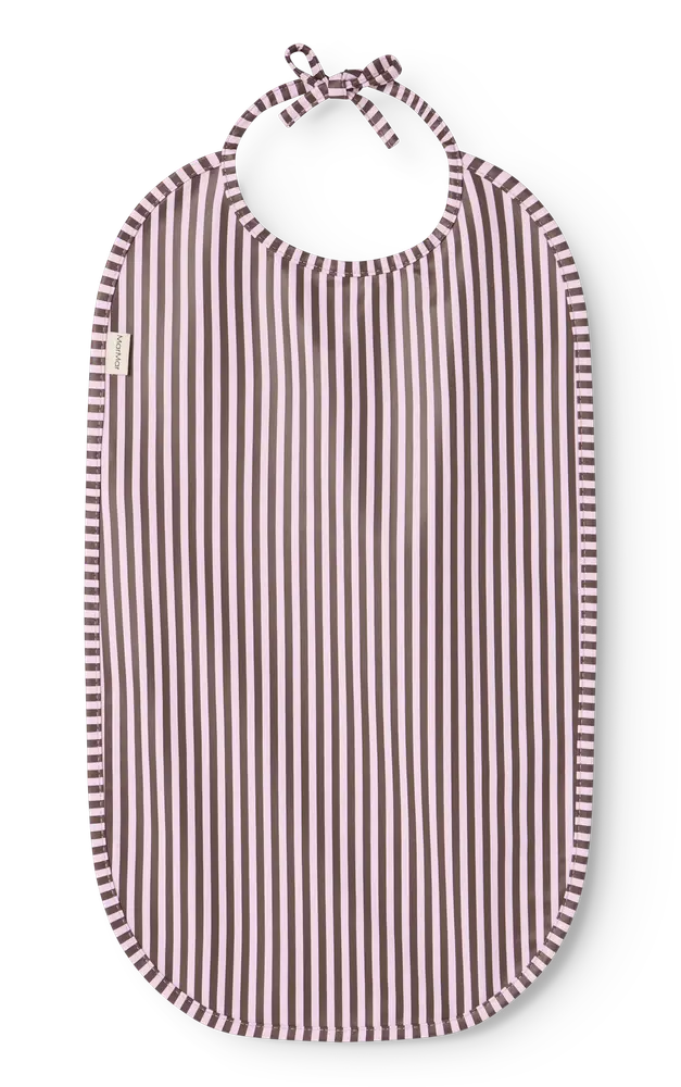 Marmar Copenhagen Bib Spiseforklæde Pink Brown Stripes