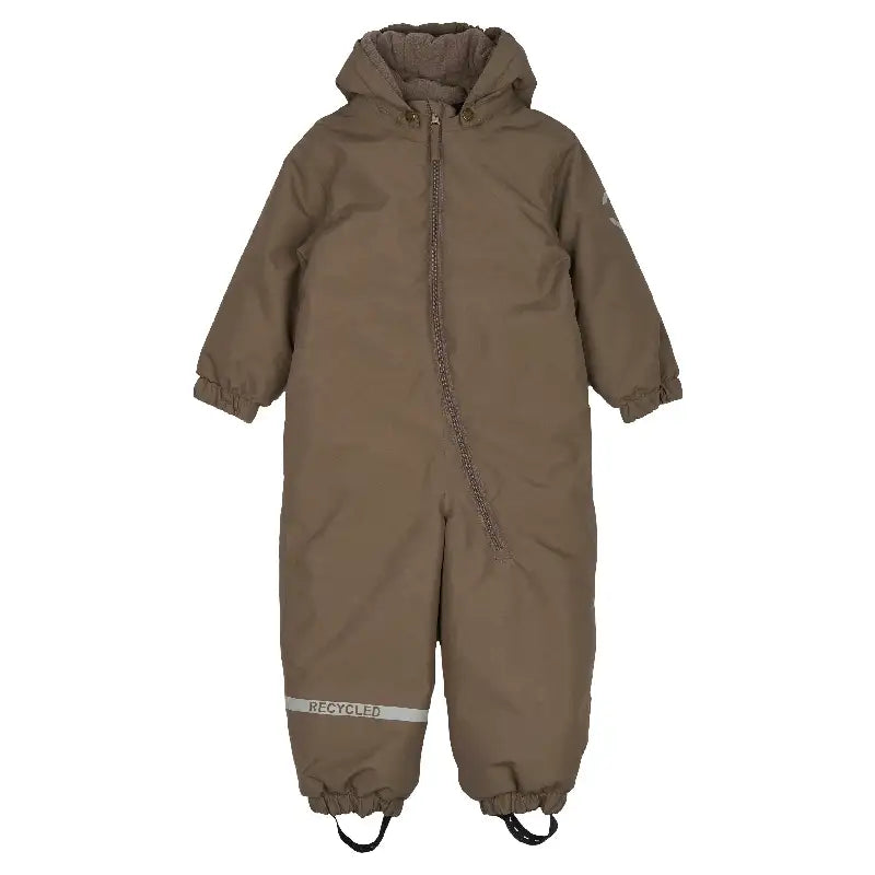 Mikk-line Flyverdragt Ensfarvet Chocolate Chip Str 80-116 104