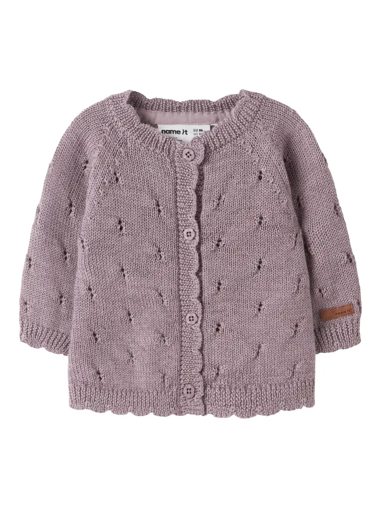 Name It Wrilla Uld Cardigan Toadstool 56