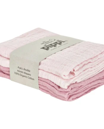 Pippi økologisk Stofble  -pak 65x65 Cm Lyserød