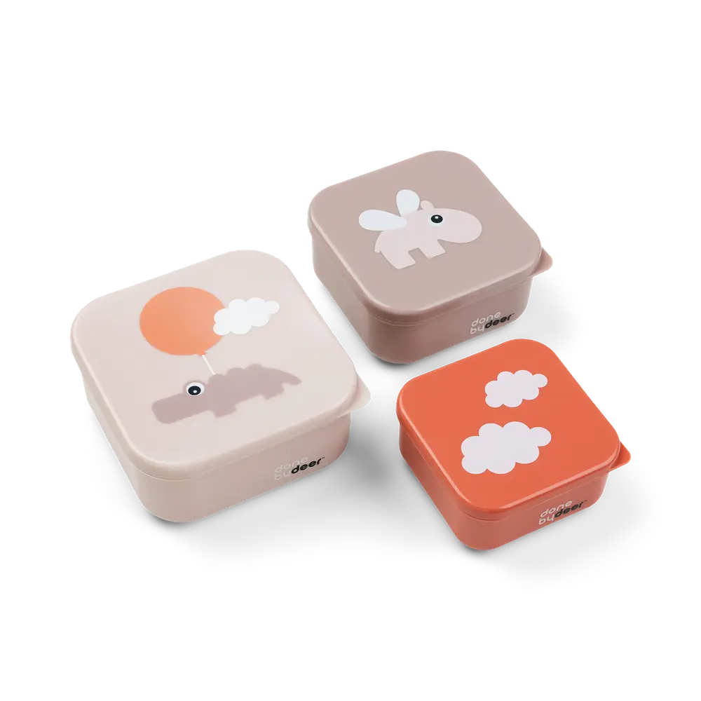 Snack Boks Sæt Stk Happy Clouds Pudder