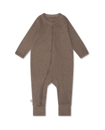 That Apos   Mine Cathie Onesie Brown Melange 50cm 0m