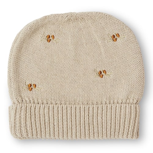That Apos Mine Haricotte Strikket Beanie Pistachio Shell Melange 12-18m