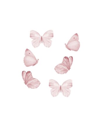 That Apos   Mine Wallsticker Sommerfugle   Stk  Rose