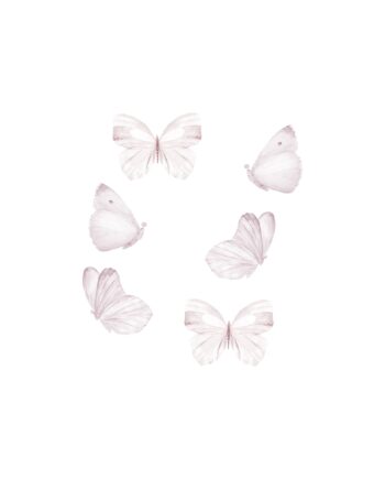 That Apos   Mine Wallsticker Sommerfugle   Stk  White