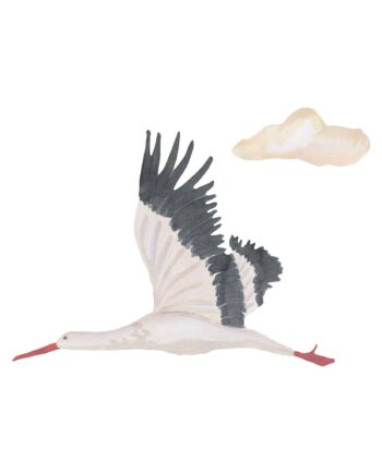 That Apos   Mine Wallsticker Stork Lille Multi