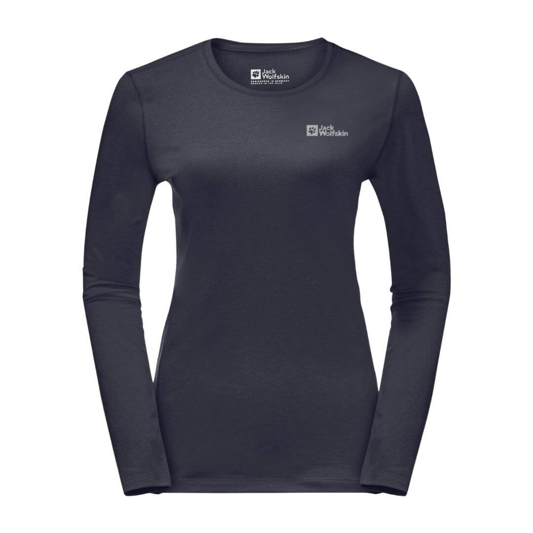 Trøje Til Dame Jack Wolfskin Sky Thermal Ls     Grå