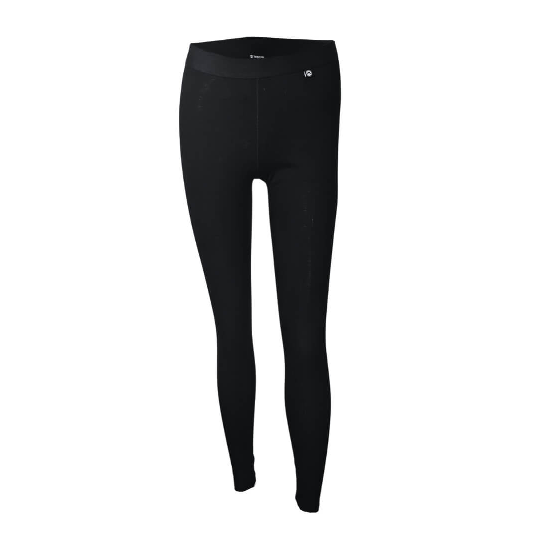 Uldunderbukser Dame 100 Merino Uld Treklife Sort