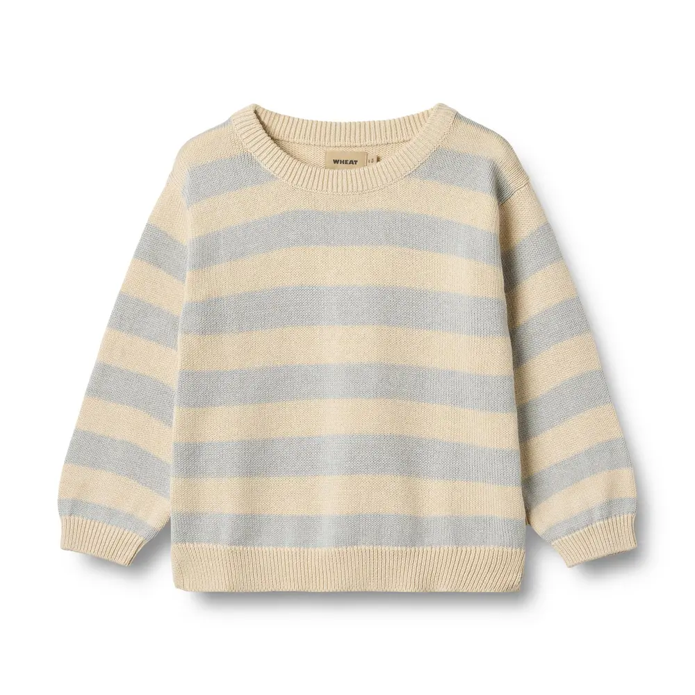 Wheat Morgan Strik Pullover Soft Blue Stripe 116