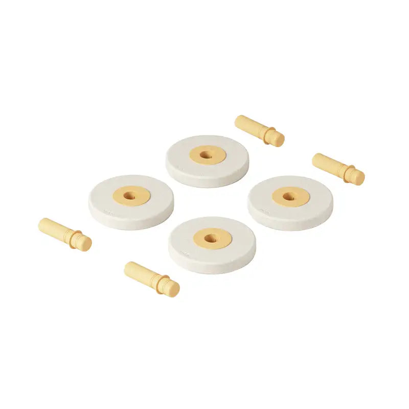 Foam Wheels Sand Grey   Honey Yellow