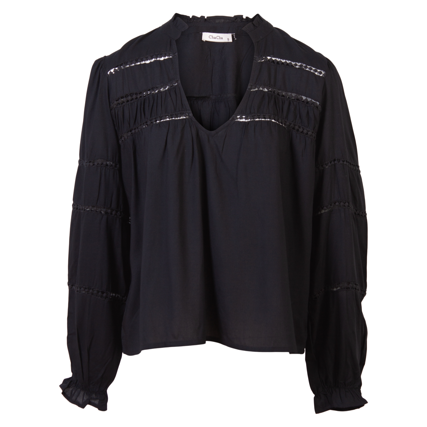 Zbyz Dame Bluse Plus Size Black 54 56