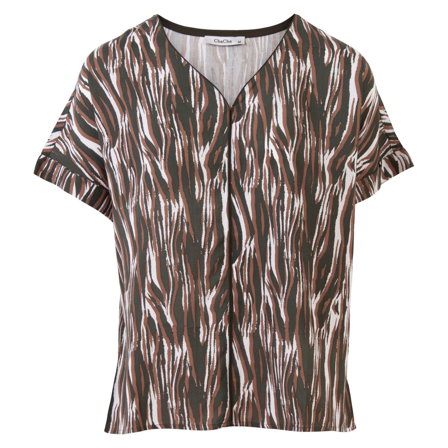 Zbyz Dame Bluse Plus Size Khaki 50 52