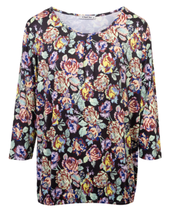 Zbyz Dame Bluse Print 56 Flowers 46 48