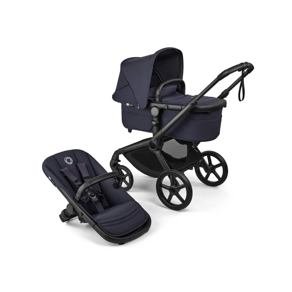 Bugaboo Fox Renew Kombivogn Black Deep Indigo