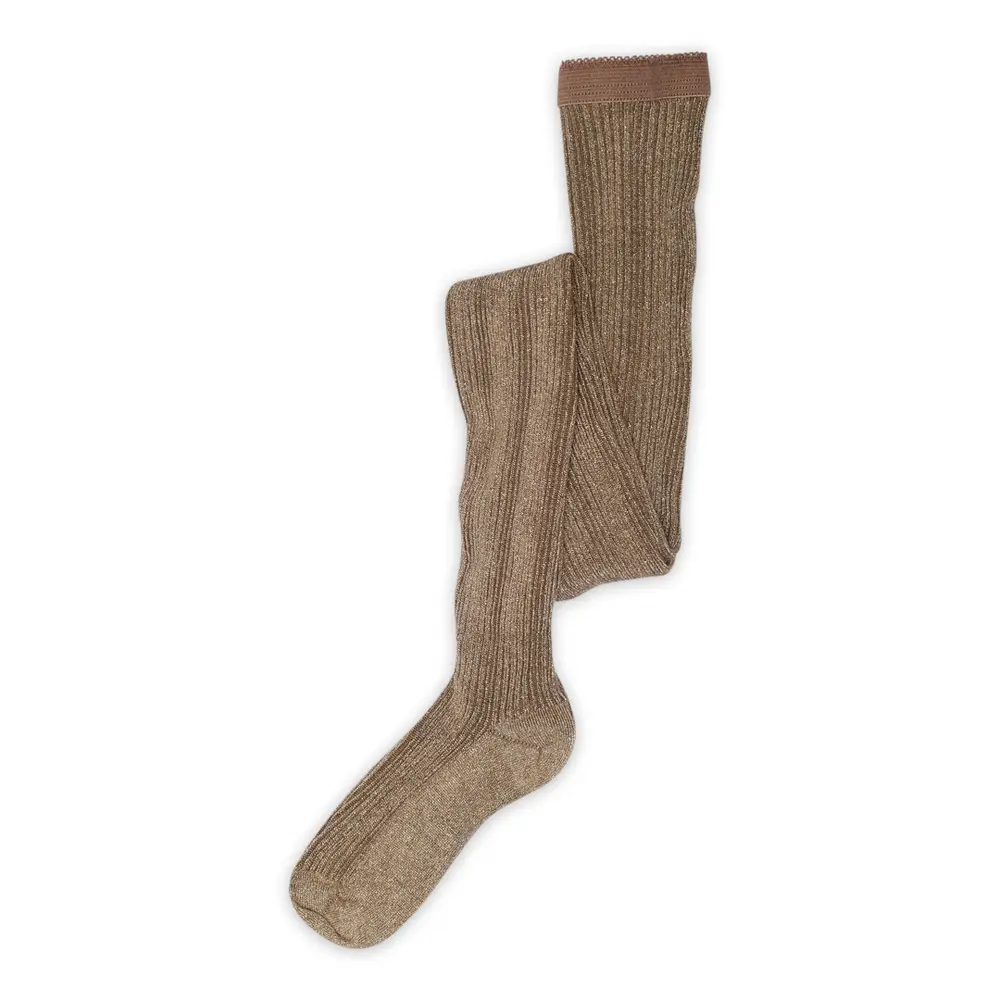 Celosia Glitter Strømpebukser Brown Sienna 70