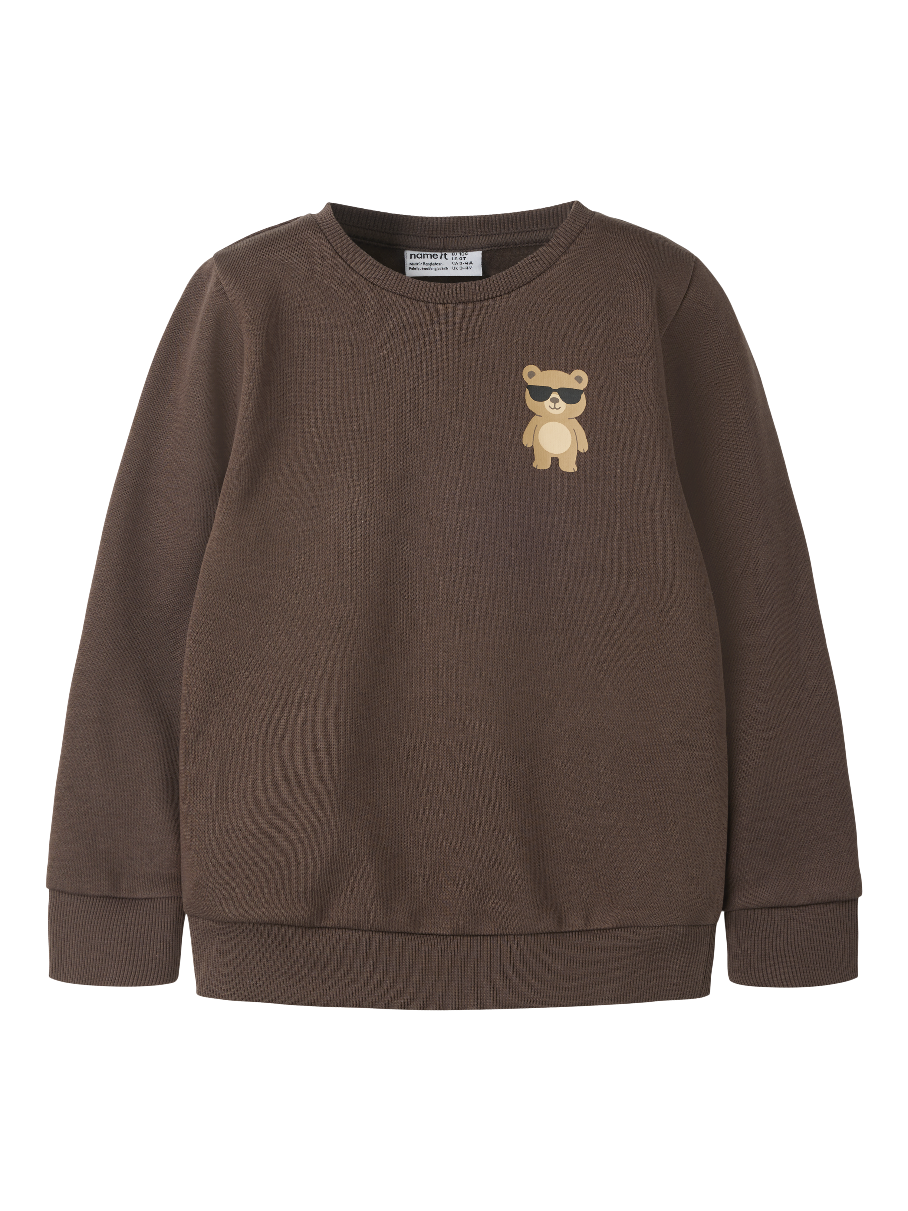 Ensfarvet Sweat Trøje  Str  86-116 104