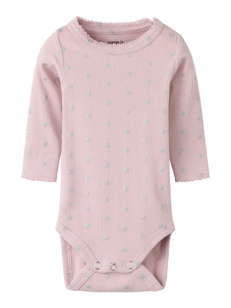 Name It Lona Langærmet Body Violet Ice 74